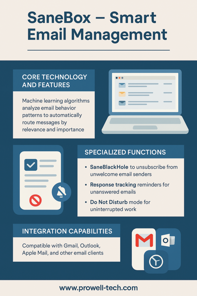 SaneBox – email management with AI